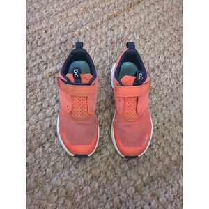 On Cloud Shoes  Sneakers Kids 1.5 Flame Color Light Wear Hook/Loop Missing Laces